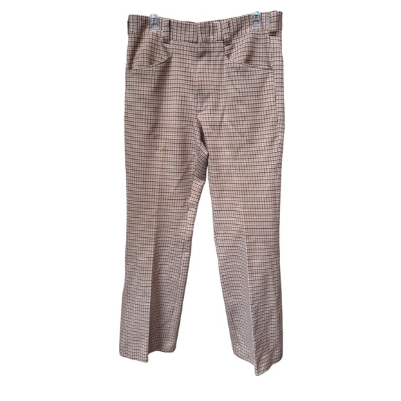 Levis Other - Levis Panatela Plaid Trousers Vintage Casual Pants Tan Brown Mens Size‎ 32